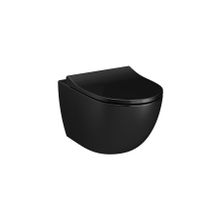 VitrA Sento 7748B070-0559 Rim-ex 54 cm Siyah Asma Klozet