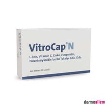 VitroCap N L-Lizin Vitamin C Çinko 30 Kapsül
