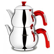 Vıvaldı G045 Çelik 4 Parça Çaydanlık