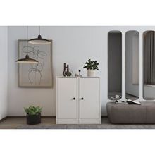 Vivense Bk Concept Ayakkabılık, 2 Kapaklı, AYK-1055-Ç - Beyaz