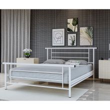 Vivense Gm-412 Zambak Metal Çift Kişilik Beyaz 140X190 Karyola