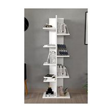 Vivense Karo Dekoratif Beyaz Kitaplık