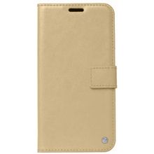 Vivo Y20 Standlı Kartlıklı Cüzdanlı Kapaklı Gold Kılıf
