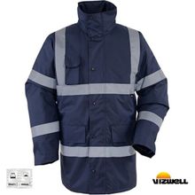 Vizwell VWJK01 300 D Oxford Reflektörlü İçi Kapitoneli Parka