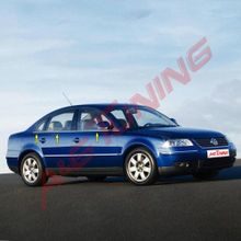 Volkswagen Passat 3B 1996-2005 Paslanmaz Çelik 6 Parça Krom Cam Çıtası