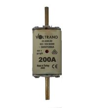 Voltrano Kale Porselen NH 1 200A 1 Boy Bıçaklı Sigorta Buşonu