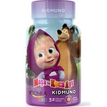 Voonka Kids Maşa ve Koca Ayı Kidmuno Bal Aromalı 32 Çiğneme Tableti