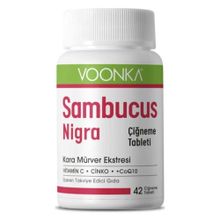 Voonka Sambucus Nigra Vitamin C Çinko Coq10 42 Çiğneme Tableti