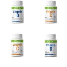 Voonka Vitamin C 2x62 Çiğneme Tableti + Vitamin D 2x102 Kapsül