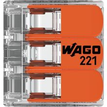 Wago 221-413 3'lü Çok Amaçlı Buat Klemensi