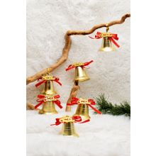 Waldern Yılbaşı 6lı Merry Christmas Çan 5 cm Süs