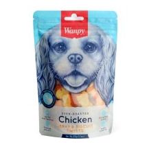 Wanpy 100 gr Oven Roasted Doğal Tavuk Sargılı Bisküvili Köpek Ödülü