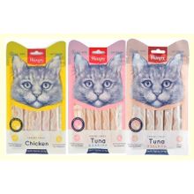 Wanpy 3x70 gr Tavuk-Somon ve Karides 3 Paket Sıvı Ödül Maması