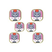 Wanpy 6x40 gr Ton Balıklı ve Somonlu Alutray Kedi Yaş Mama