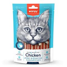 Wanpy 80gr Oven Roasted Tavuklu Morina Balıklı Sandviç Kedi Ödül Maması