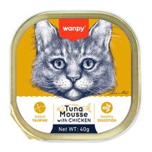 Wanpy Alutray Ezme Ton Balıklı Tavuklu 40 gr Kedi Konservesi