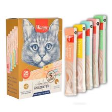 Wanpy Karışık Lezzetli 25x14 gr Sıvı Kedi Ödülü