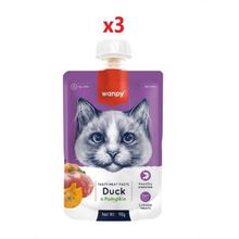 Wanpy Ördekli ve Balkabaklı 3x90 gr Kedi Ödül Maması