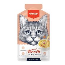 Wanpy Somonlu ve Ton Balıklı 50 GR Kedi Çorbası