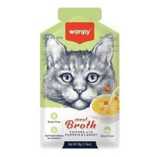 Wanpy Tavuk Etli Bal Kabaklı ve Havuçlu 50 GR Tahılsız Kedi Çorbası