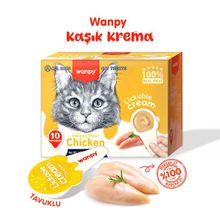 Wanpy Tavuklu Kaşıklı 10x16 gr Kedi Ödül Kreması