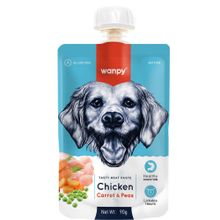 Wanpy Taze Tavuklu Bezelye ve Havuçlu 90 gr Köpek Et Ezmesi