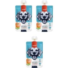 Wanpy Taze Tavuklu ve Havuçlu Et Ezmesi Doğal 3x90 gr Köpek Ödülü