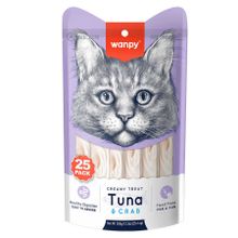 Wanpy Ton Balıklı Yengeçli Krema 25x14 gr Kedi Ödülü