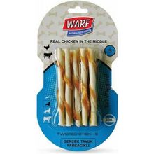 Warf 12 cm 10'lu Paket Tavuk Etli Burgu Köpek Ödül Çubukları