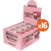 Waspco Protein Bar Çilekli 40 gr 16 Adet Takviye Edici Gıda
