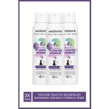 Watsons Invisible Flower 3x150 ML Kadın Sprey Deodorant