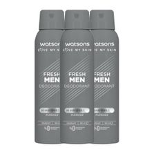 Watsons Men Fresh 3x150 ml Sprey Deodorant