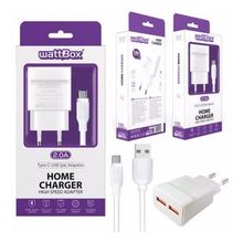 Wattbox 2a Type-c 2usb Telefon Şarj Aleti