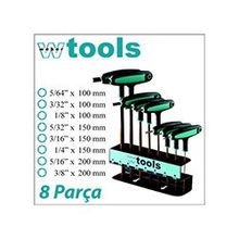 Weber Tools T Saplı 8 Parça Allen Seti