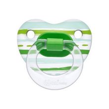 Wee Baby 0-6 Ay Silikon Şeffaf Desenli Damaklı Emzik