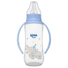 Wee Baby 6-18 Ay Kulplu PP Biberon 270 Ml - Mavi