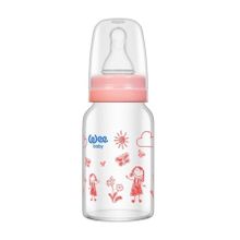 Wee Baby 770 Pembe 0-6 Ay 120 ml Isıya Dayanıklı Cam Biberon