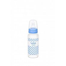 Wee Baby 771 Mavi 180 ml Isıya Dayanıklı Cam Biberon