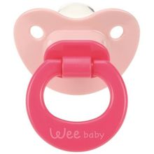 Wee Baby 841 0-6 Ay Silikon Damaklı Emzik Pembe