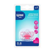 Wee Baby No:1 0-6 Ay Damaklı Desenli Emzik