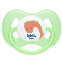 Wee Baby No:1 158 0-6 Ay Damaklı Silikon Kelebek Yeşil Emzik