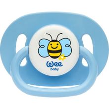 Wee Baby No:1 Mavi Oval Gövdeli Yuvarlak Uçlu Emzik