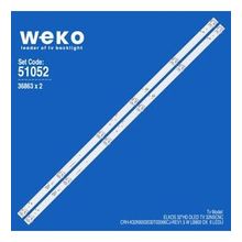 Weko WKSET-6052 36863X2 CRH-K32K6003030T02066CJ-REV1.5 W LB800 DX 2 Adet TV Led Bar