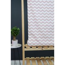 Wella Home Pudra Mavi Zigzag Desenli Panama Duck Bezi Keten Kumaş