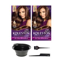 Wella Koleston 3-4 Koyu Kestane 2 Adet Saç Boyası