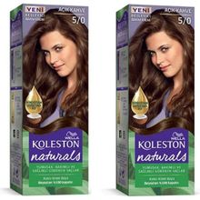 Wella Koleston Naturals 5-0 Açık Kahve 2 Adet Saç Boyası