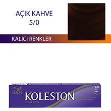 Wella Koleston Single Açık Kahve 5/0 Tüp Saç Boyası