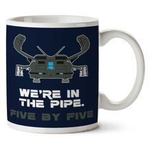 Were in the Pipe Five By Five Aliens Baskılı Kupa
