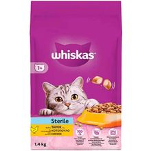 Whiskas 1.4 kg Kısırlaştırılmış Tavuklu Havuçlu Yetişkin Kedi Maması