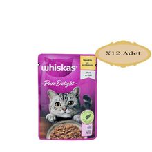 Whiskas 12x85 gr Pouch Pure Delight Tavuklu Yetişkin Konserve Kedi Maması